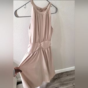 NWOT Pink Midi Halter Dress S
